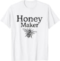 Honey Maker Vintage Black Funny Beekeeper Apparel | Trending 2025 | Aesthetic Fit