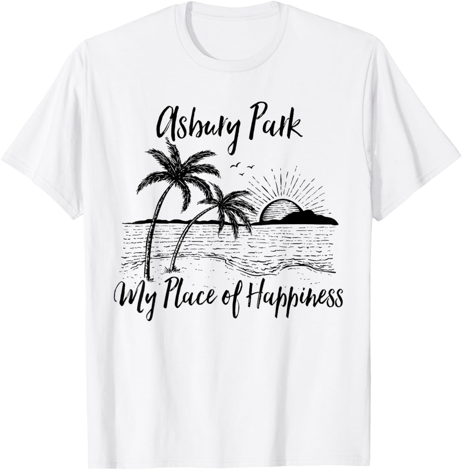 New Jersey Beach My Place Of Happiness - Asbury Park Men Women Kids Apparel | Trending 2025 | Aesthetic Casual Look