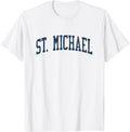 St. Michael PA Vintage Athletic Sports JSN2 Navy Print Apparel | US Best Seller