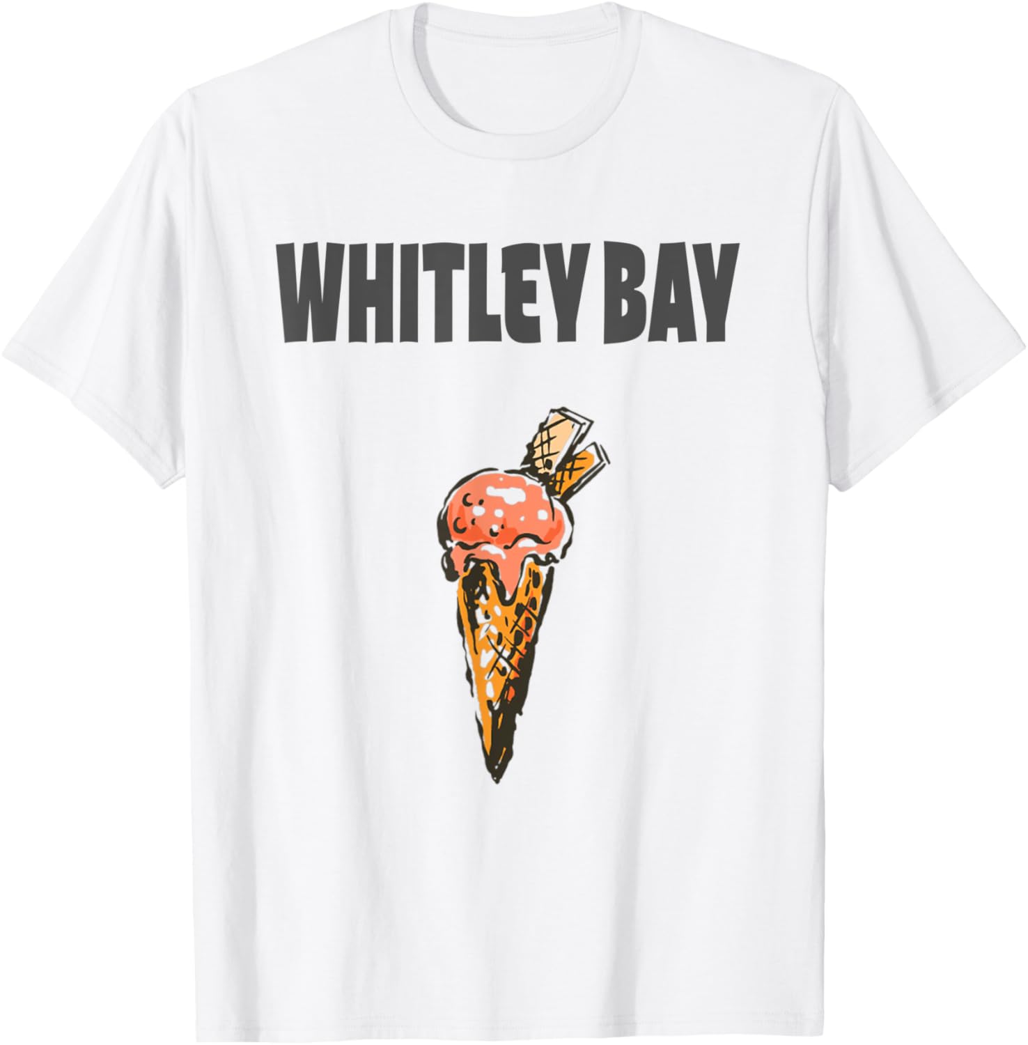 Whitley Bay, Geordie, North East, Ice Cream, Whitley Bay T-Shirt for Men Women Kids T-Shirt | Trending 2025 | Perfect Gift Choice
