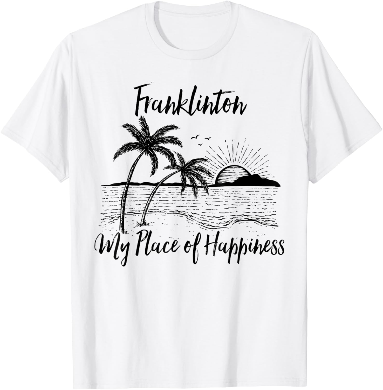 Louisiana Beach My Place Of Happiness - Franklinton Apparel | US Viral Pick | Perfect Gift Choice