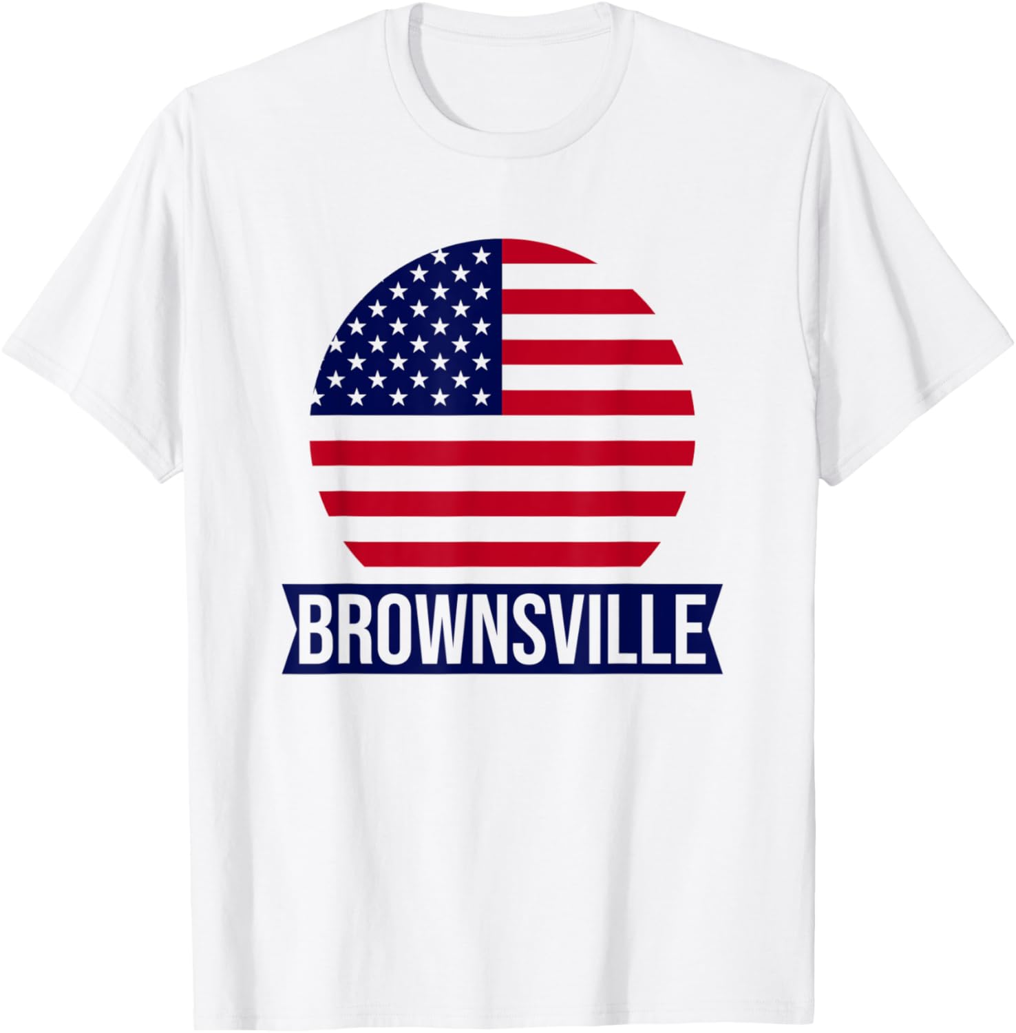 BROWNSVILLE - USA - American place name US flag design Apparel | Trending 2025 | Aesthetic Casual Look