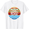The Beach is My Happy Place Shirt Vacation Summer T-shirt T-Shirt for Men Women Kids T-Shirt | Top Conversion Title | Daily Wear Essential