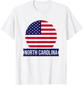 NORTH CAROLINA - USA - American place name US flag design Apparel | Top Conversion Title | Aesthetic Casual Look