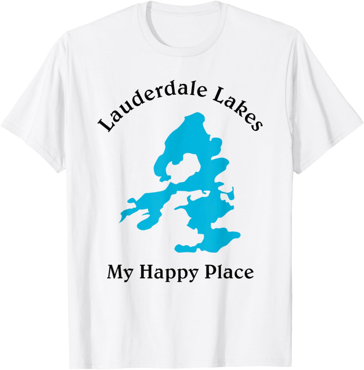 Lauderdale Lakes WI T-Shirt My Happy Place Wisconsin Tee T-Shirt | US Viral Pick | Aesthetic Casual Look