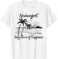 Massachusetts Beach My Place Of Happiness - Newburyport Apparel | Premium Quality | Daily Wear Essential