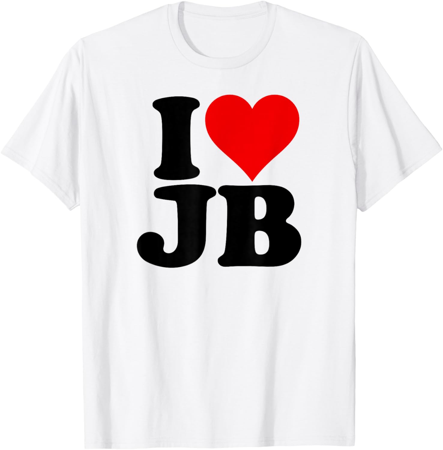 I LOVE HEART JB J.B. INITIALS MONOGRAM Apparel | Premium Quality
