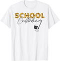 School Custodian Janitor Leopard Cheetah Girl Female School Apparel Streetwear Style Everyday Wear