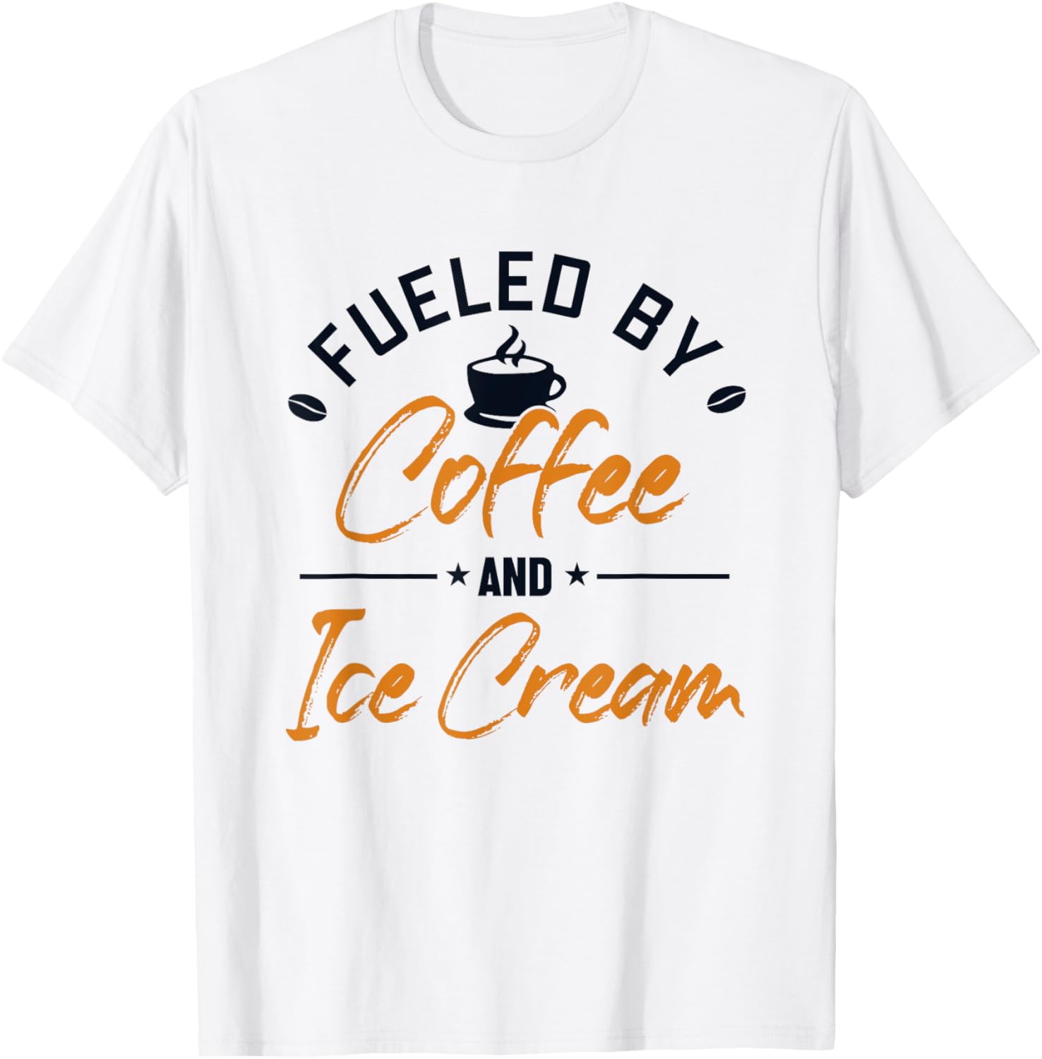 Fueled by Coffee and Ice Cream Gelato Maker Lover Ice Cream Apparel | Trending 2025 | Comfort Daily Wear