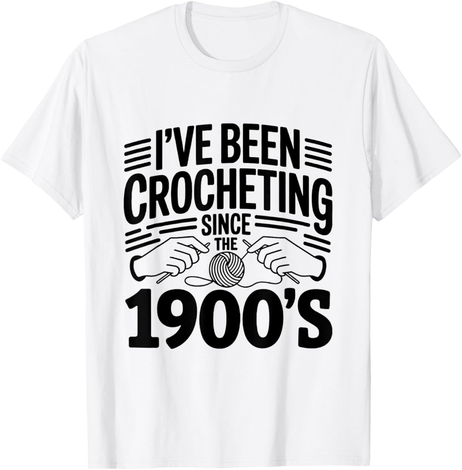 Crocheting Since 1900s Funny Retro Yarn Craft Crochet Yarn Supply | Trending 2025 | Perfect for Crafters