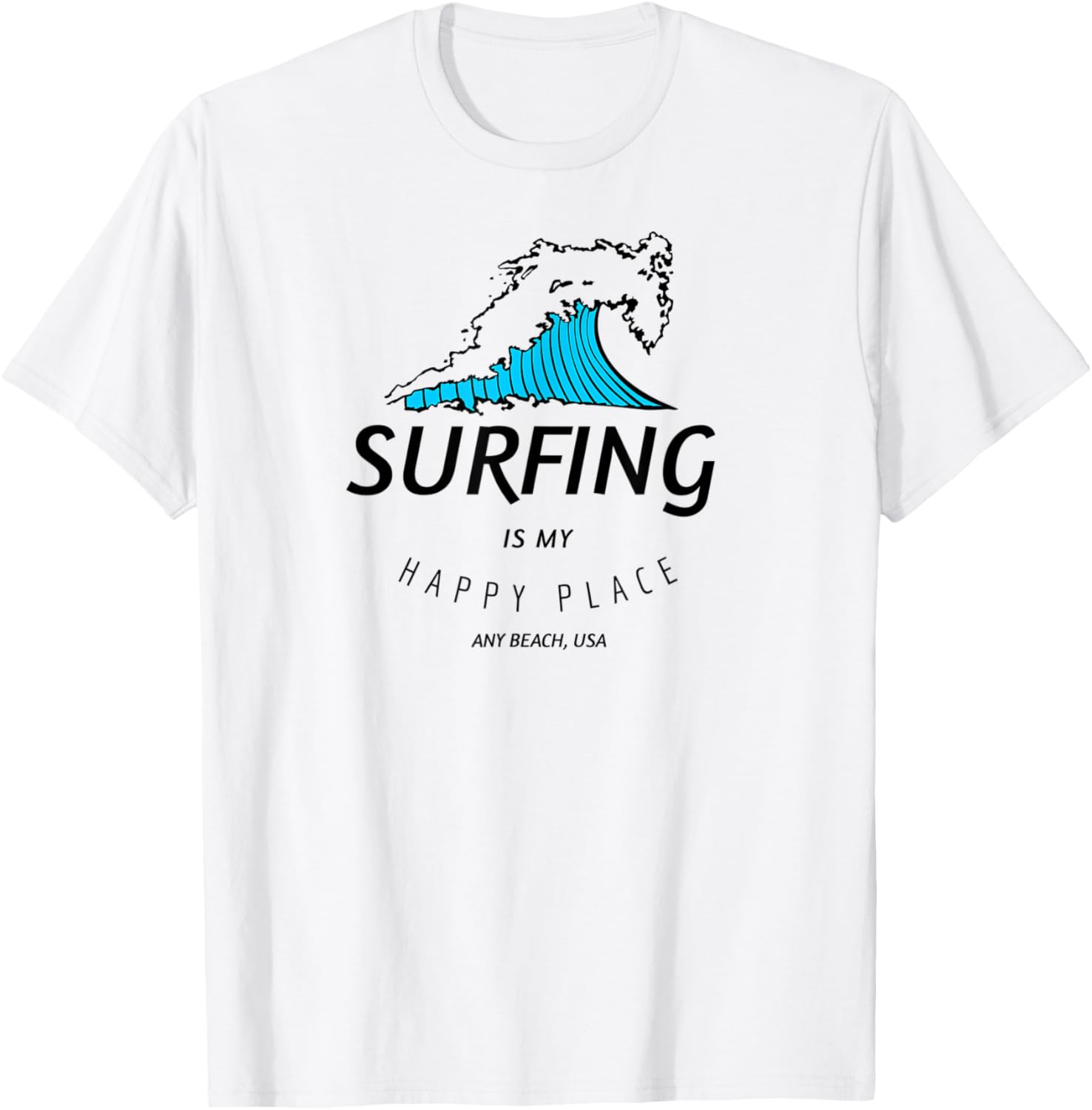 Surfing Is My Happy Place, Surfing Tshirt, Surfing T-Shirt | Trending 2025 | High CTR Boost