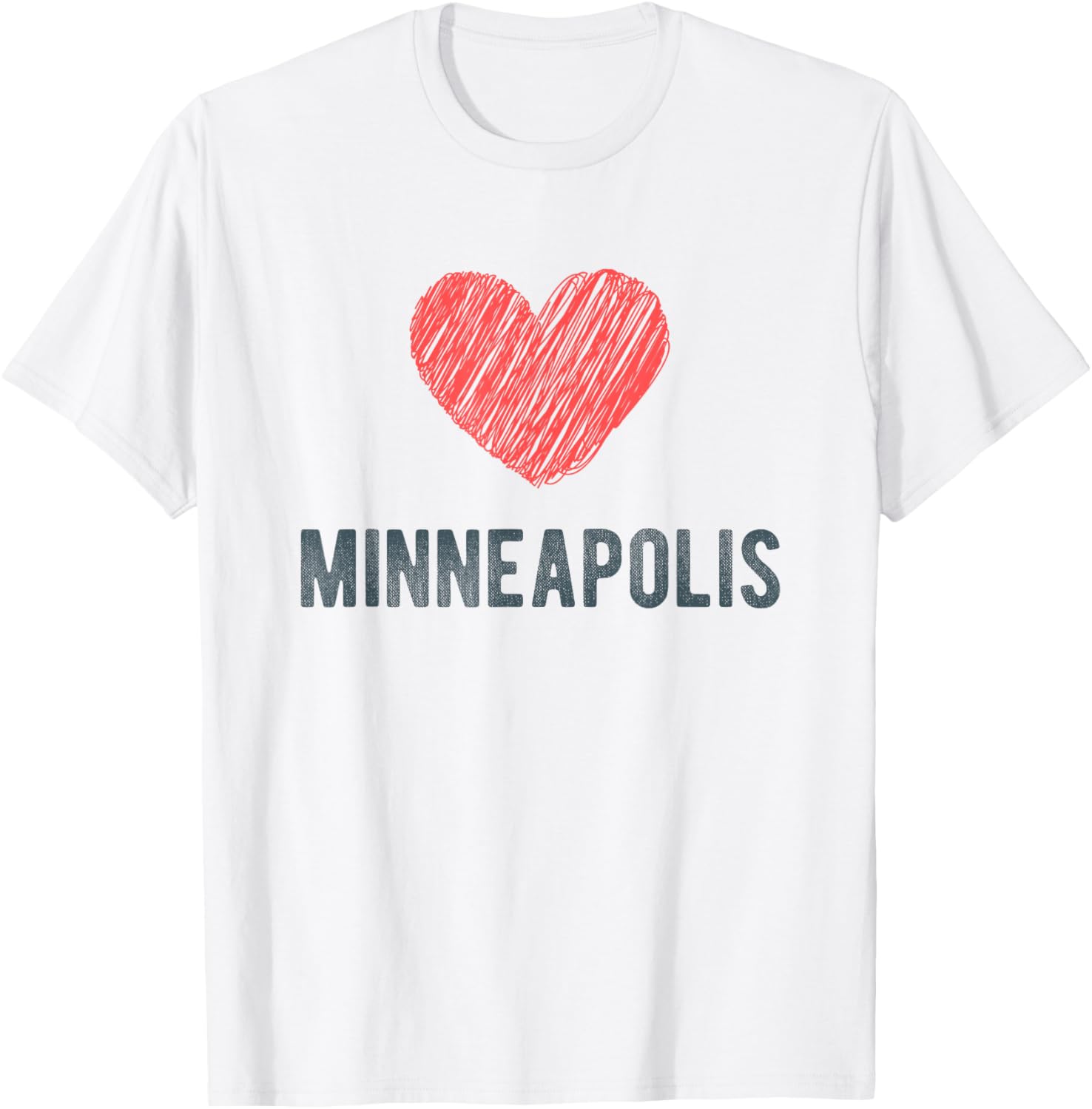 Minneapolis Heart Love Favorite City or Place Apparel | US Viral Pick | Daily Wear Essential