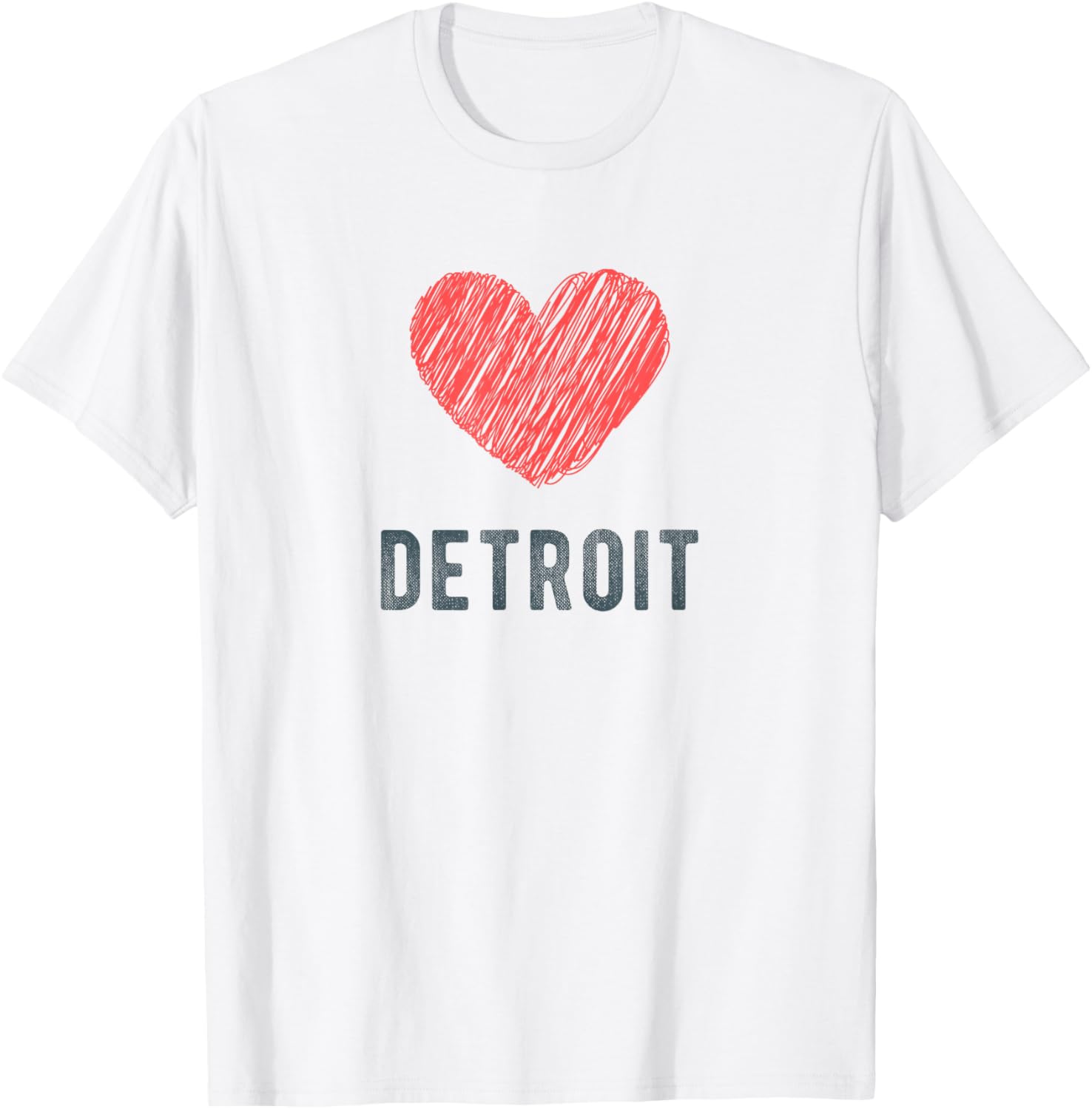 Detroit Heart Love Favorite City or Place Apparel | Bestseller Style | Daily Wear Essential