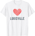 Louisville Heart Love Favorite City or Place Apparel | US Viral Pick | Perfect Gift Choice
