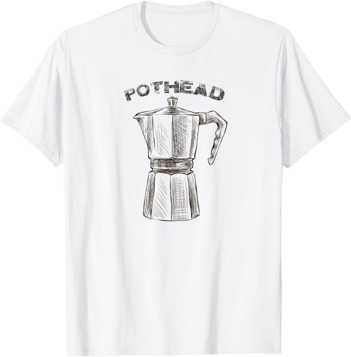 POTHEAD Coffee Lovers-Vintage Sketch Stovetop Espresso Maker Apparel | Trending 2025 | Aesthetic Fit