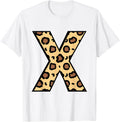 Awesome Letter X Initial Name Leopard Cheetah Animal Print Apparel Viral TikTok Find Fan Favorite