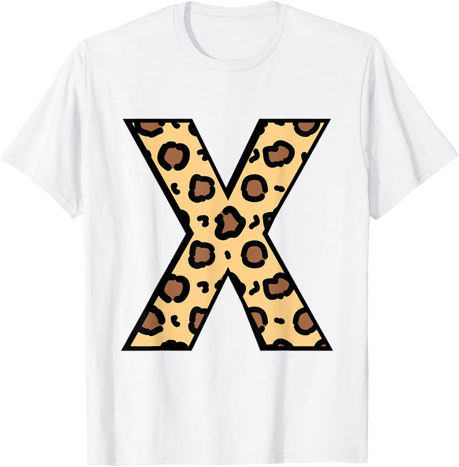 Awesome Letter X Initial Name Leopard Cheetah Animal Print Apparel Viral TikTok Find Fan Favorite