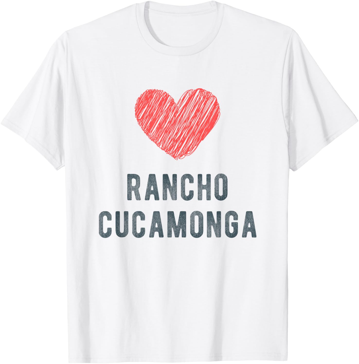 Rancho Cucamonga Heart Love Favorite City or Place Apparel | Bestseller Style | Aesthetic Casual Look