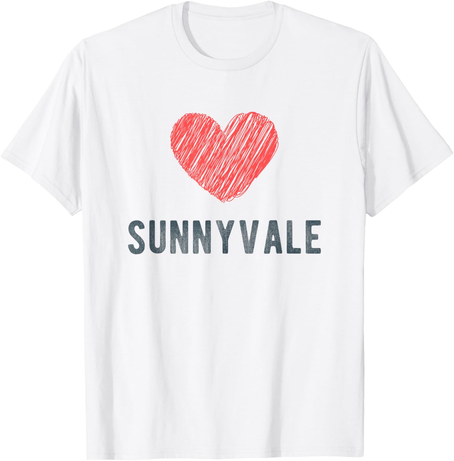 Sunnyvale Heart Love Favorite City or Place Apparel | Premium Quality | Perfect Gift Choice