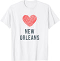 New Orleans Heart Love Favorite City or Place Apparel | Trending 2025 | Daily Wear Essential