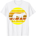 Retro Style T Shirt Cheetah Silhouette Vintage T Shirt Premium Print Everyday Wear