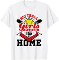 A Girl's Place Is at Home Funny Softball Apparel | Premium Quality | High CTR Boost