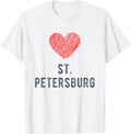 St. Petersburg Heart Love Favorite City or Place Apparel | Google Shopping Optimized | High CTR Boost