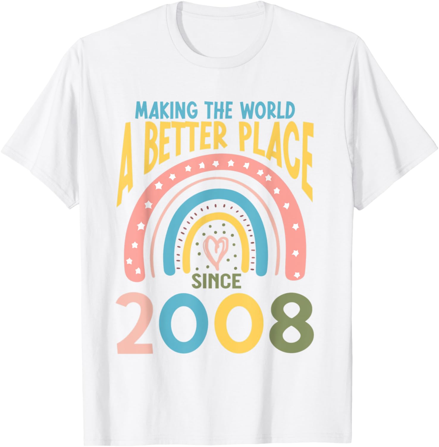 15 Birthday Making the world a better place since 2008 Apparel | High Search Volume | Top Rated Comfort