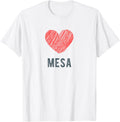 Mesa Heart Love Favorite City or Place Apparel | Google Shopping Optimized | High CTR Boost