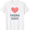 Virginia Beach Heart Love Favorite City or Place Men Women Kids Apparel | Bestseller Style | High CTR Boost