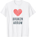 Broken Arrow Heart Love Favorite City or Place Apparel | Bestseller Style | Daily Wear Essential