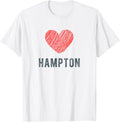 Hampton Heart Love Favorite City or Place Apparel | US Viral Pick | Aesthetic Casual Look