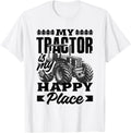 My Tractor is My Happy Place Apparel | Premium Quality | Perfect Gift Choice