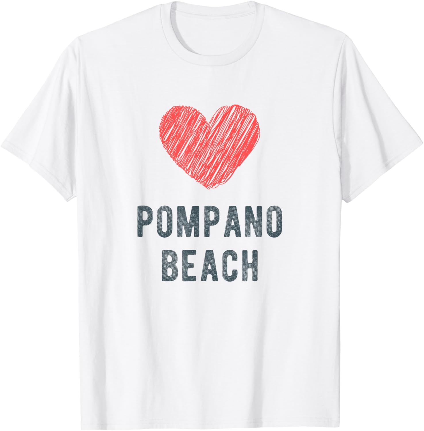 Pompano Beach Heart Love Favorite City or Place Apparel | Bestseller Style | Customer Favorite