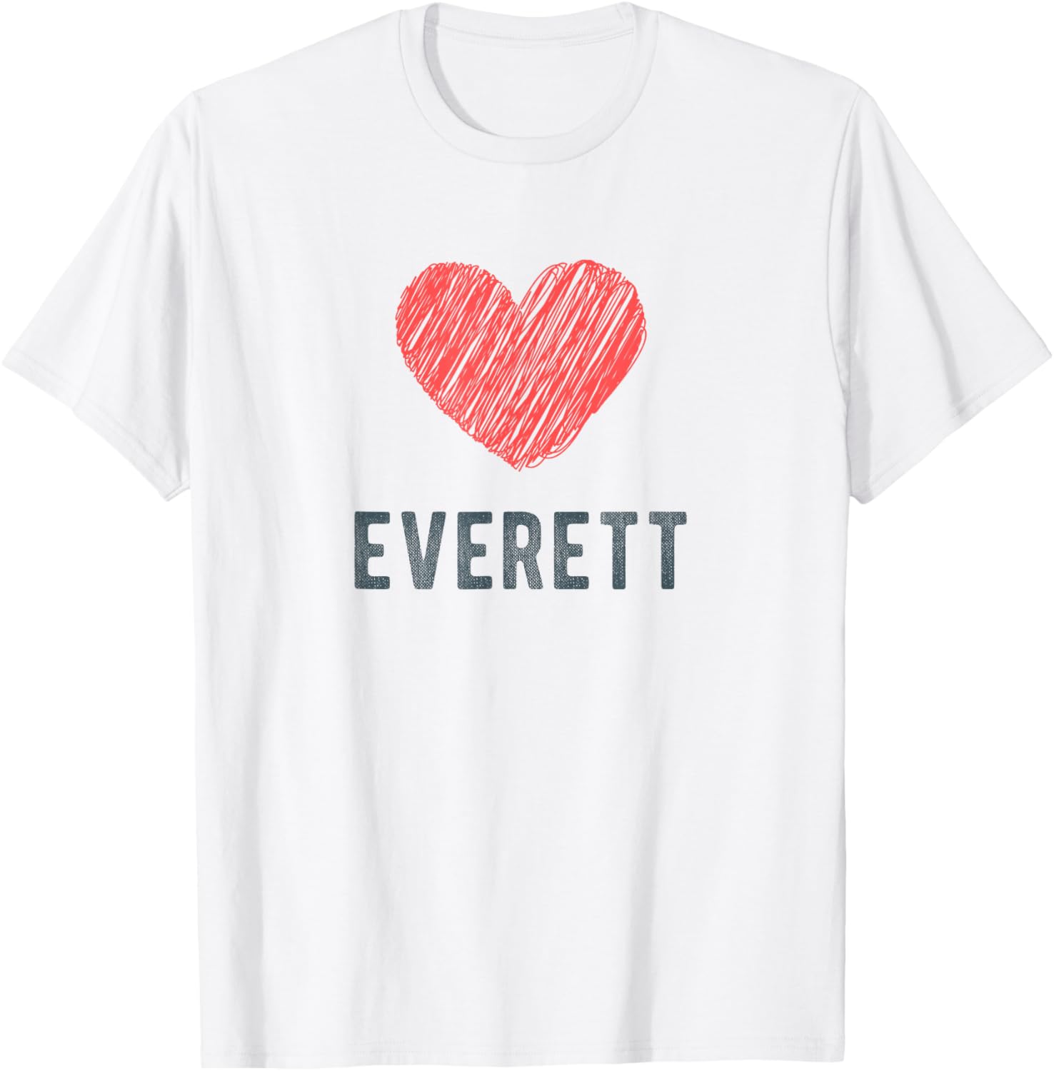 Everett Heart Love Favorite City or Place Apparel | High Search Volume | Perfect Gift Choice