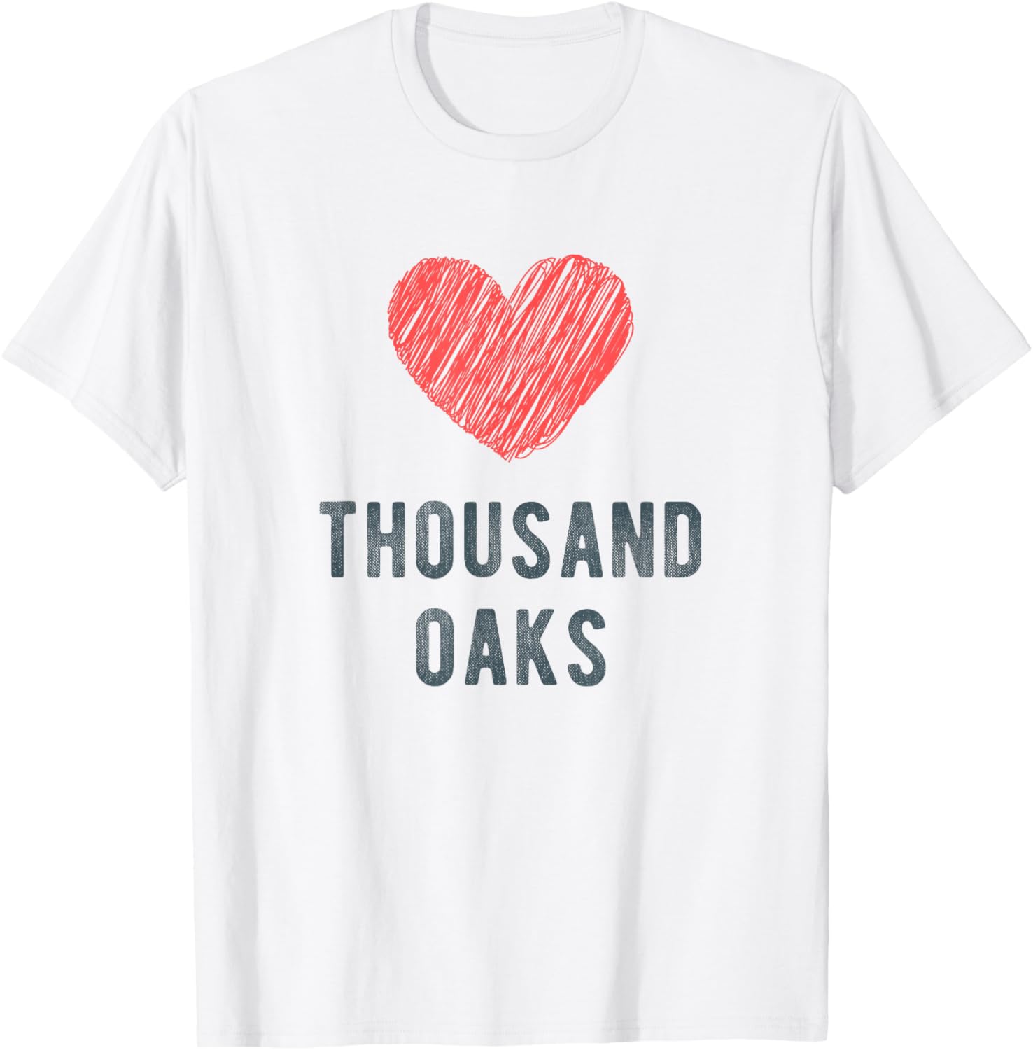 Thousand Oaks Heart Love Favorite City or Place Apparel | Google Shopping Optimized | Perfect Gift Choice