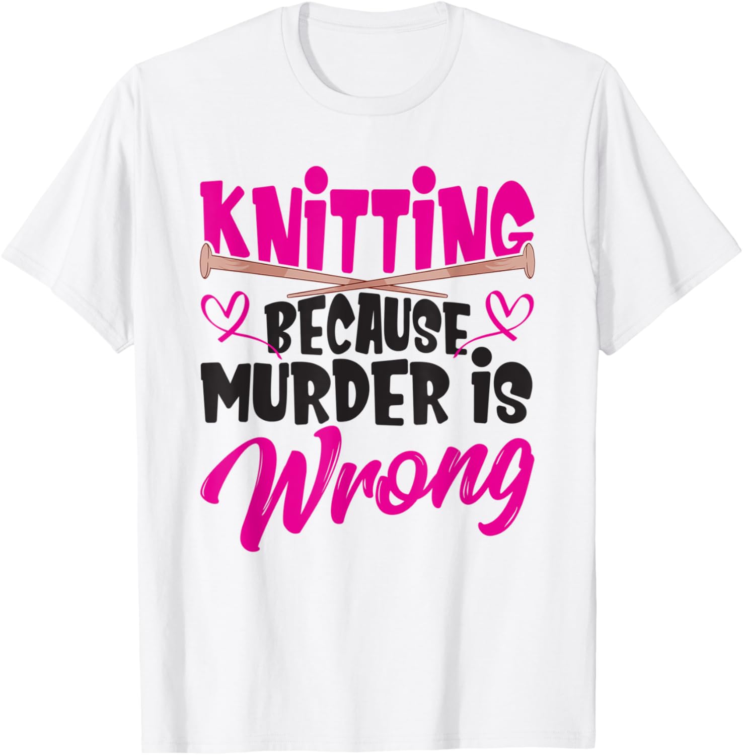 Knitting because murder is wrong u2013 Knitting yarn Yarn Supply | Trending 2025 | Perfect for Crafters