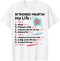 Ten Things I Want In My Life Yarn More Yarns Funny Knitting Yarn Supply | High Search Volume | Best Seller Choice