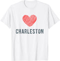 Charleston Heart Love Favorite City or Place Apparel | Trending 2025 | Perfect Gift Choice