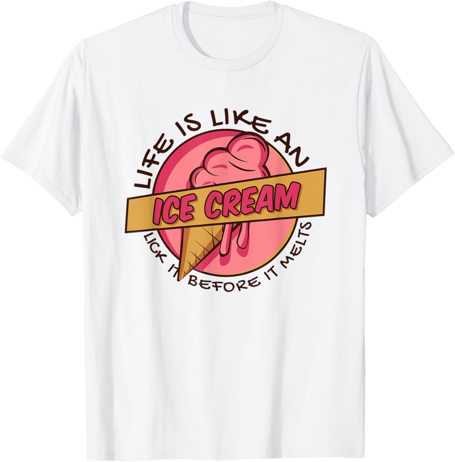 Life Is Like An Ice Cream Maker Gelato Lover Ice Cream Apparel | US Viral Style | Perfect Gift Idea