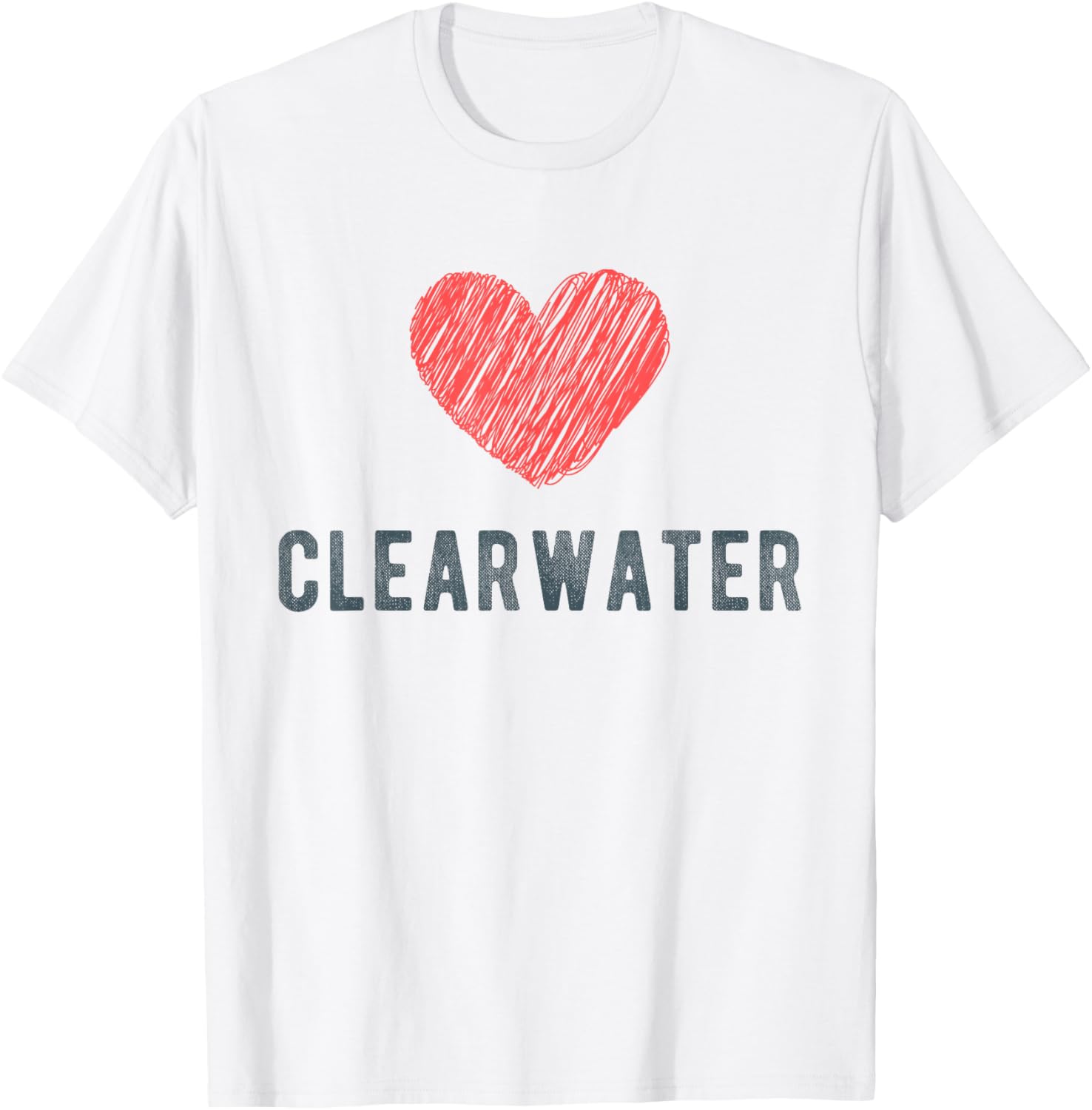 Clearwater Heart Love Favorite City or Place Apparel | Top Conversion Title | Perfect Gift Choice