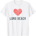 Long Beach Heart Love Favorite City or Place Apparel | Bestseller Style | Top Rated Comfort
