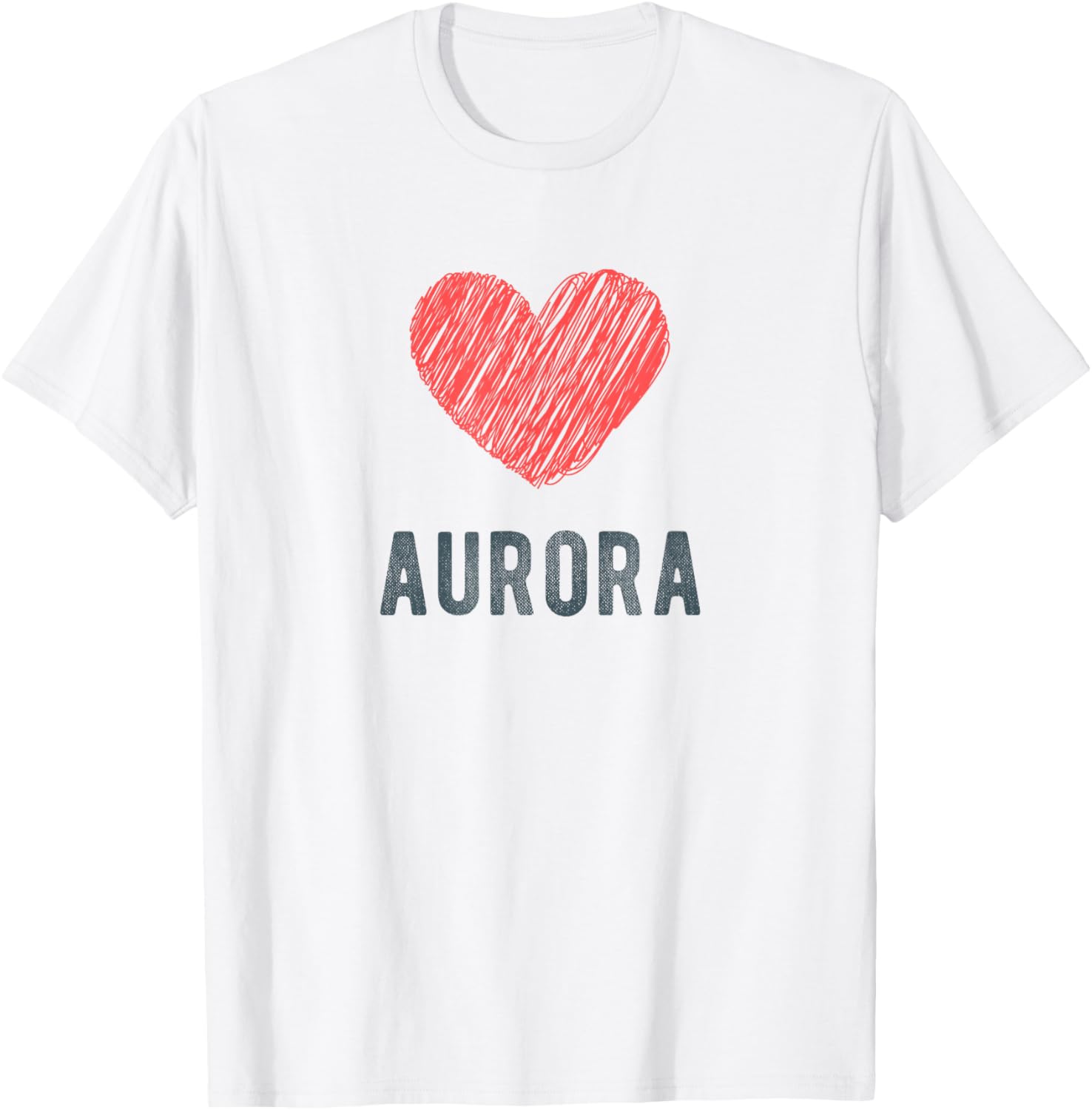 Aurora Heart Love Favorite City or Place Apparel | US Viral Pick | Perfect Gift Choice