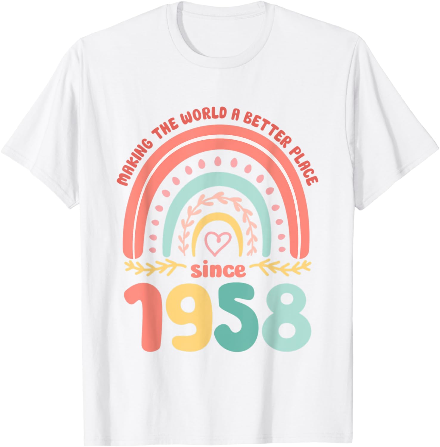 65 Birthday Making the world a better place since 1958 Apparel | Premium Quality | Aesthetic Casual Look