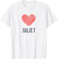 Joliet Heart Love Favorite City or Place Apparel | Top Conversion Title | Top Rated Comfort