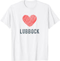 Lubbock Heart Love Favorite City or Place Apparel | US Viral Pick | High CTR Boost