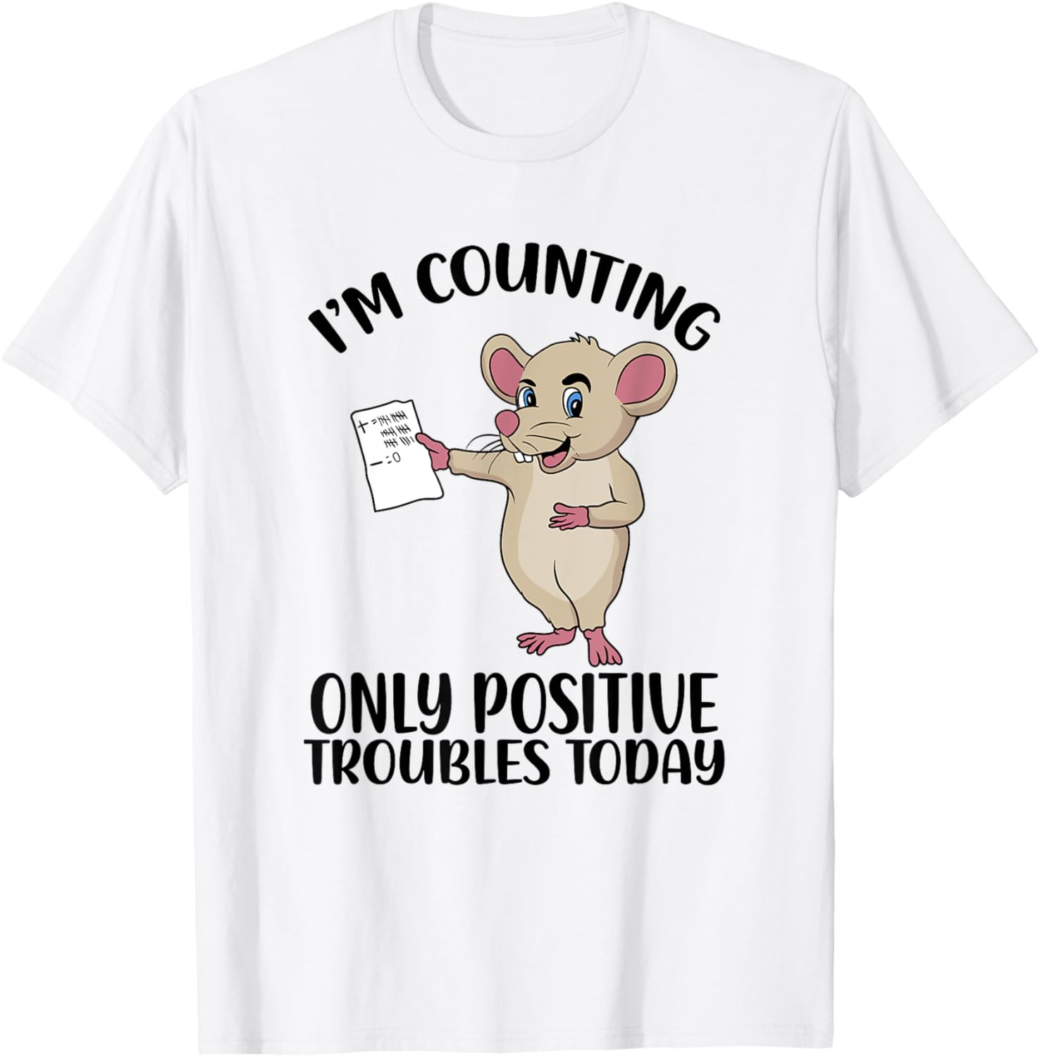 Cute Mouse Positive Troubles Maker Joke Fun Troublemaker Rat Apparel | Trending 2025 | Comfort Daily Wear
