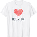 Houston Heart Love Favorite City or Place Apparel | Premium Quality | Customer Favorite