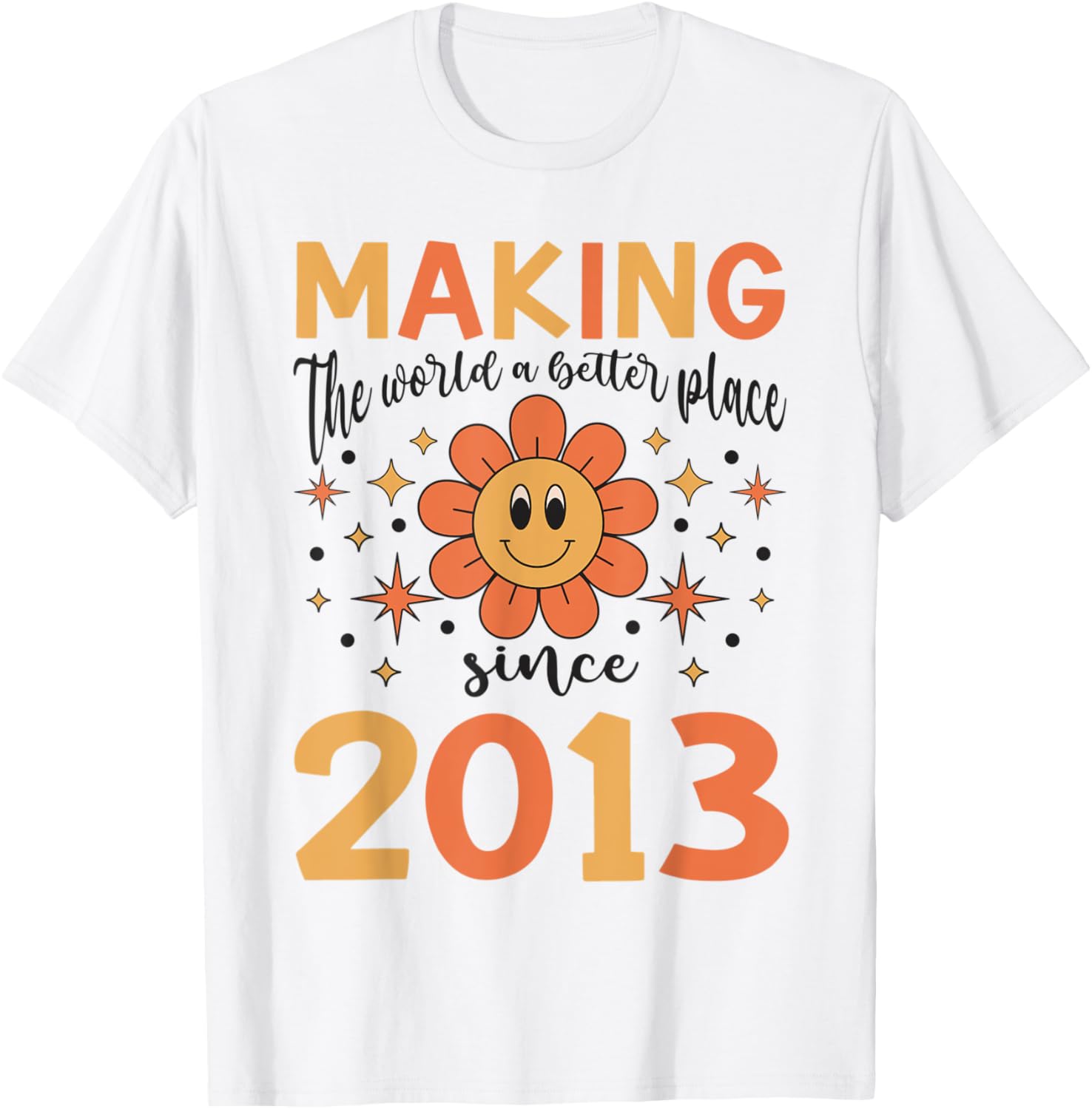 10 Birthday Making the world a better place since 2013 Apparel | Top Conversion Title | Top Rated Comfort