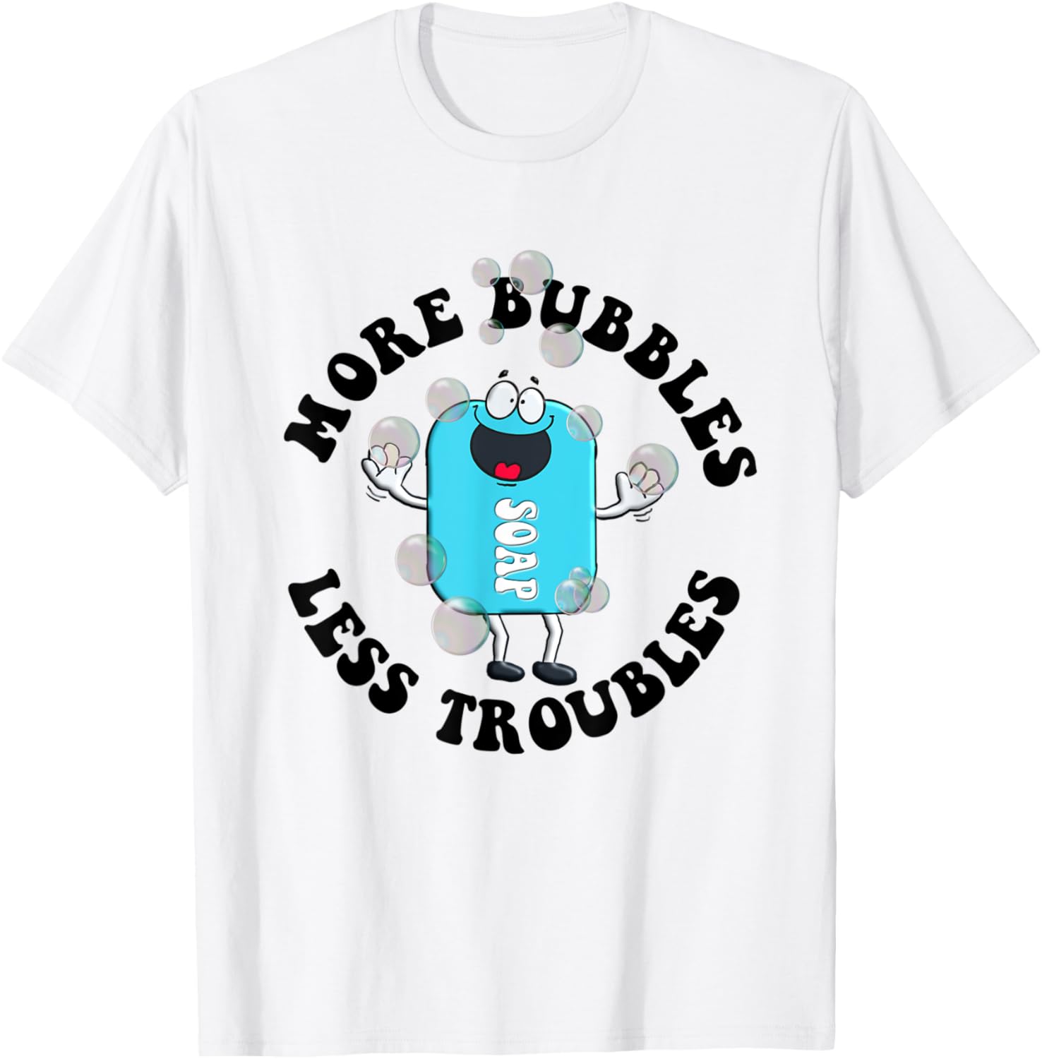 Soap Making Funny More Bubbles Less Troubles Soap Maker Apparel | US Viral Style | Aesthetic Fit